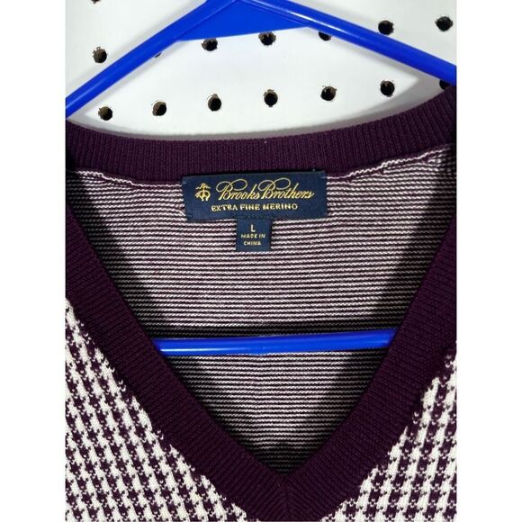 Brooks Brothers merino wool sweater vest size L - Picture 4 of 4
